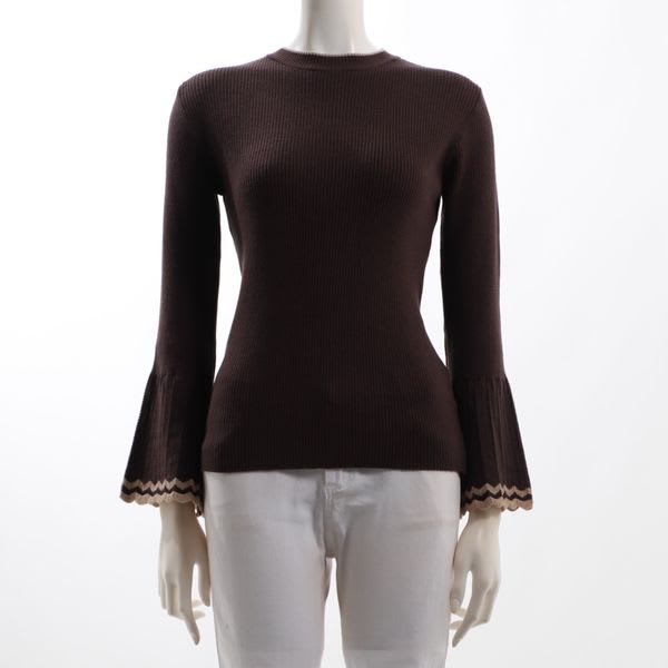 フレアスリーブニット