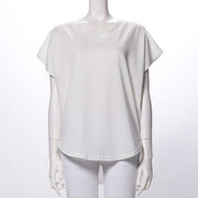 綿テンセルVラインカットソー