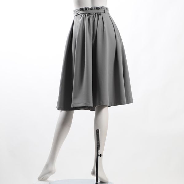 リボンベルト付きラッピングウエストスカート