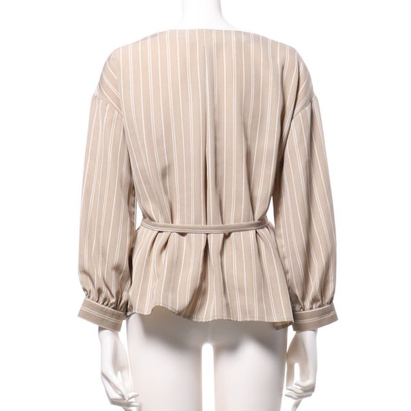 ウエストリボンデザインシャツ