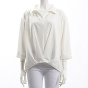 裾タックスキッパーブラウス