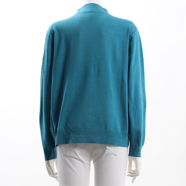 ウォッシャブル2重臼スタンドネックニット