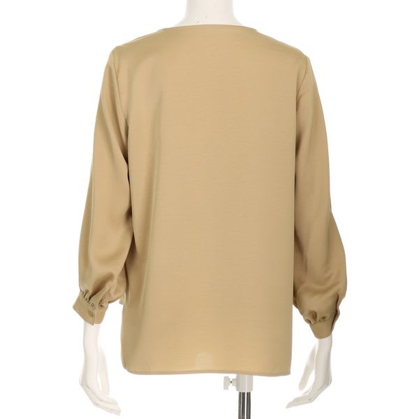 とろみVネックブラウス