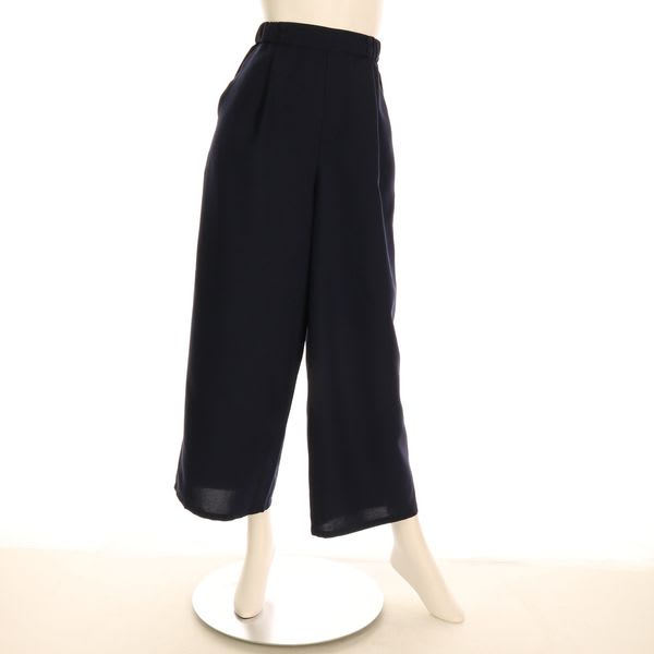 ベルトボタンデザインワイドパンツ