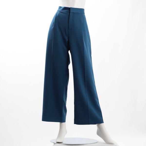 センタープレスタックワイドパンツ