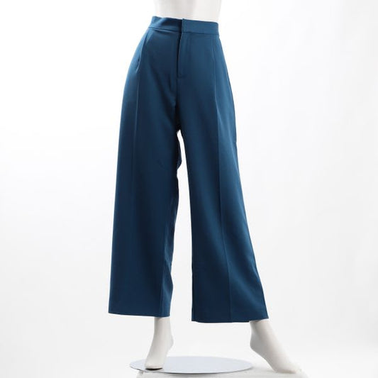 センタープレスタックワイドパンツ