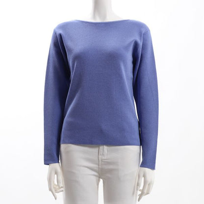 ハイゲージボートネックニット