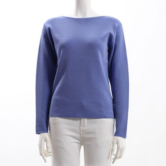 ハイゲージボートネックニット