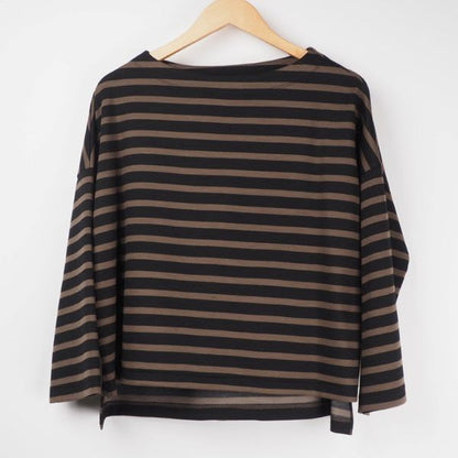 ボートネックカットソー