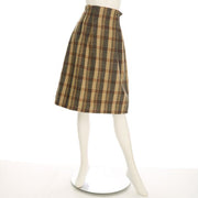 チェック柄フレアスカート