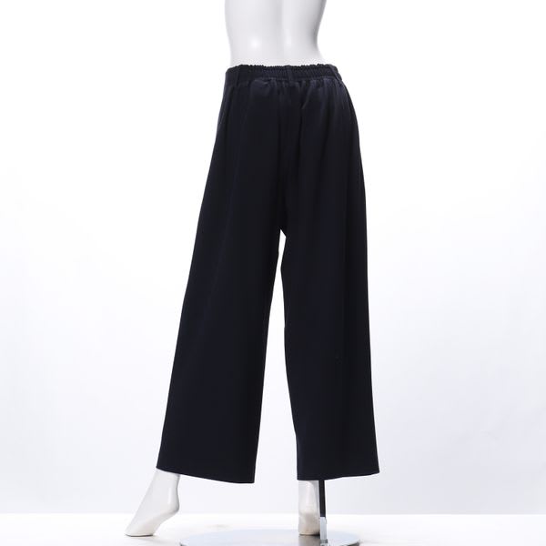 ハイウエストサイドタックワイドパンツ