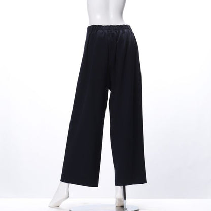 ハイウエストサイドタックワイドパンツ