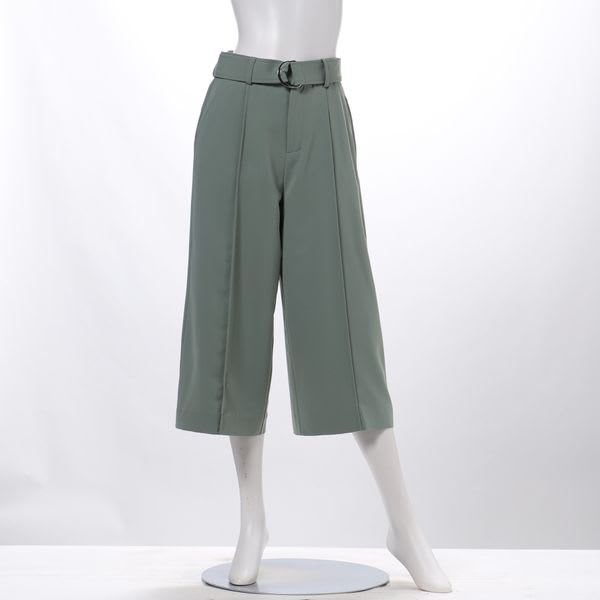 Dカンベルト付きガウチョパンツ