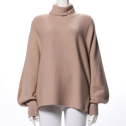 バナナスリーブタートルネックニット