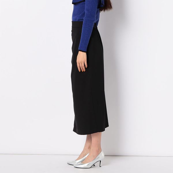 サイドギャザーアシンメトリータイトスカート