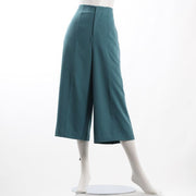 バックウエストゴム付きワイドパンツ