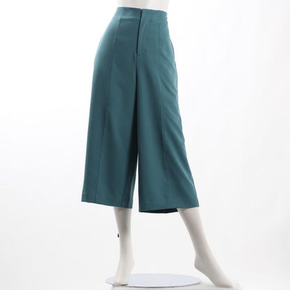 バックウエストゴム付きワイドパンツ