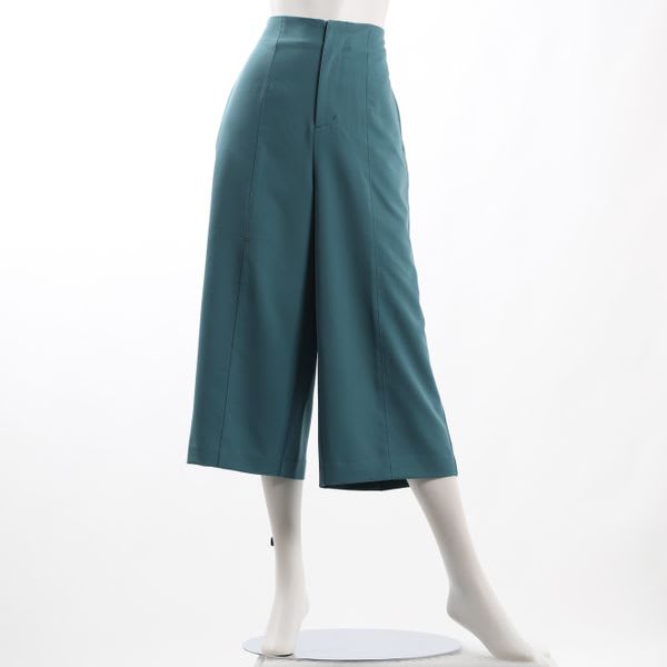 バックウエストゴム付きワイドパンツ