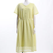 透かし編みレースワンピース