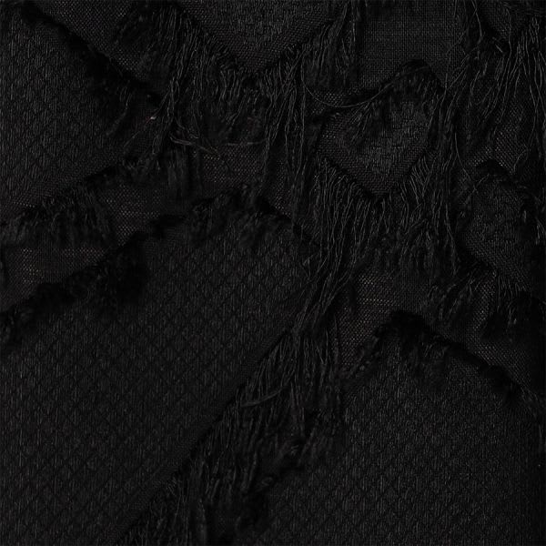 フリンジジャガードタックフレアスカート