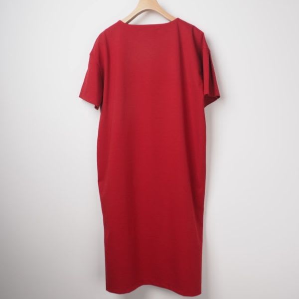 オープンフロントネックワンピース