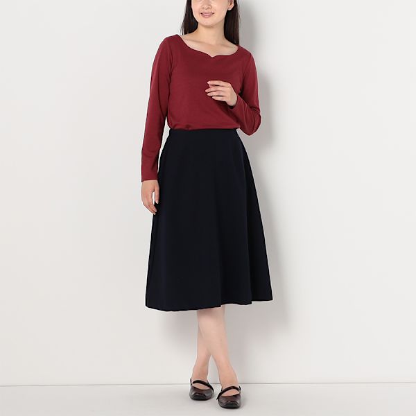 バックゴムフレアスカート