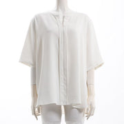 フロントデザインとろみブラウス