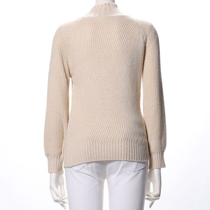 ラメ混ハイネックニット