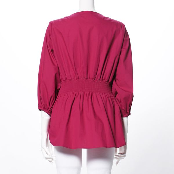 コルセット風デザインシャツ