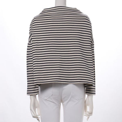 ボトルネックカットソー