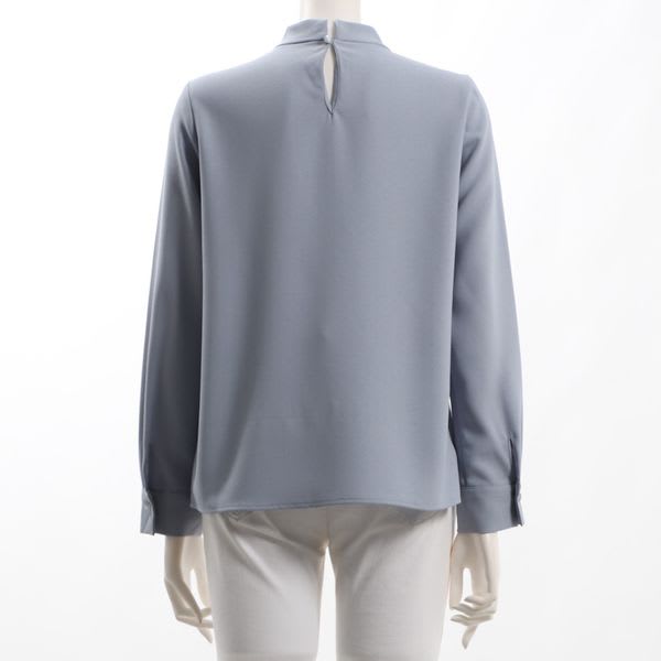 フロントデザインボウタイブラウス