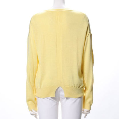 Vネックドロップショルダーニット