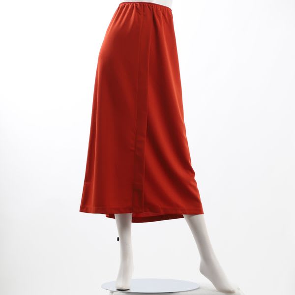 ウエストゴムストレッチフロントスリットナロースカート