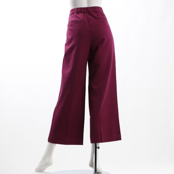 センタープレスタックワイドパンツ