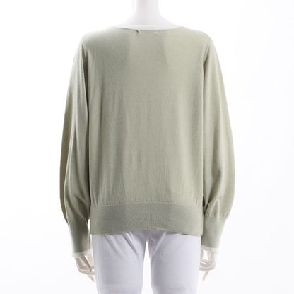 バイカラーニットラウンドネック