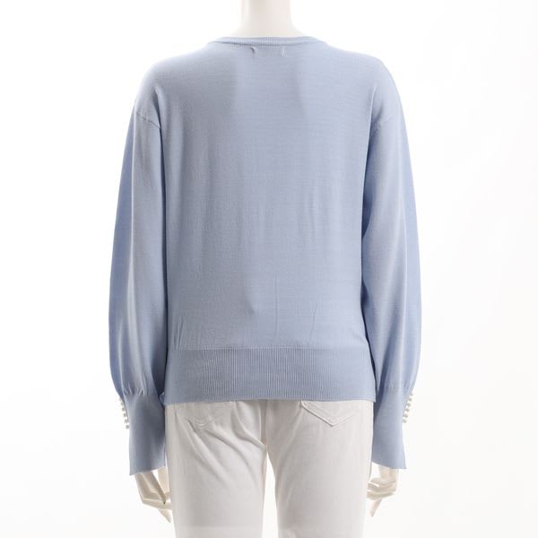 お袖スリットパールニット