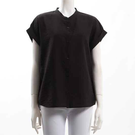 バンドカラーブラウス