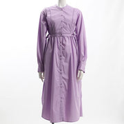 レイヤード風シャツワンピース