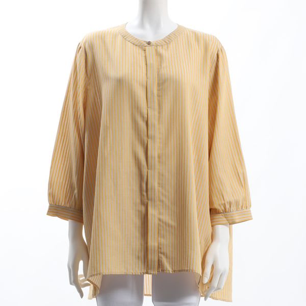 ストライプ柄比翼シャツ