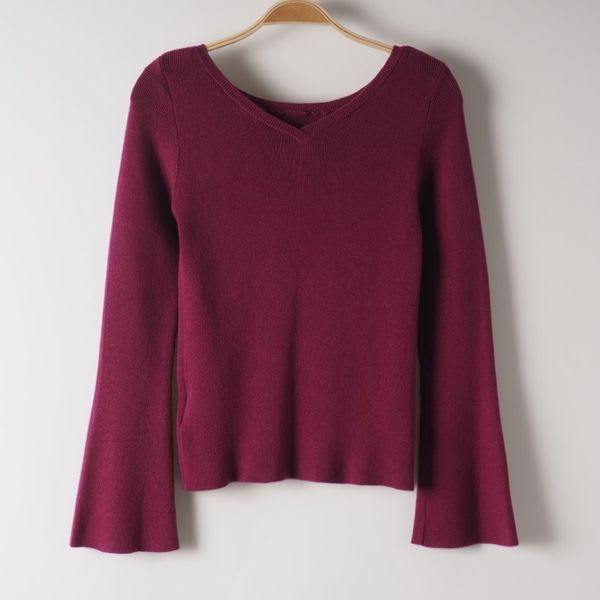 フレアスリーブ2WAYニットプルオーバー