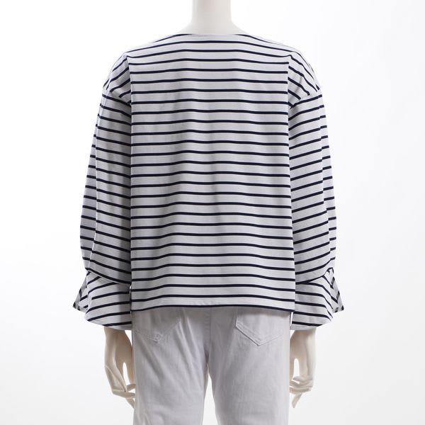 ボートネックボーダーカットソー