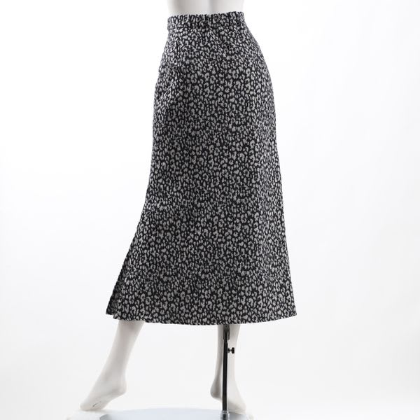 レオパード柄サイドスリットスカート