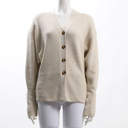 ドルマンスリーブリブニットカーディガン