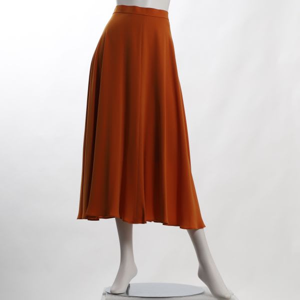 トリアセテート混フレアスカート