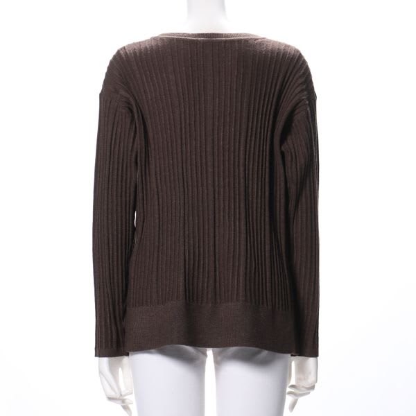 バックテールデザインリブニット