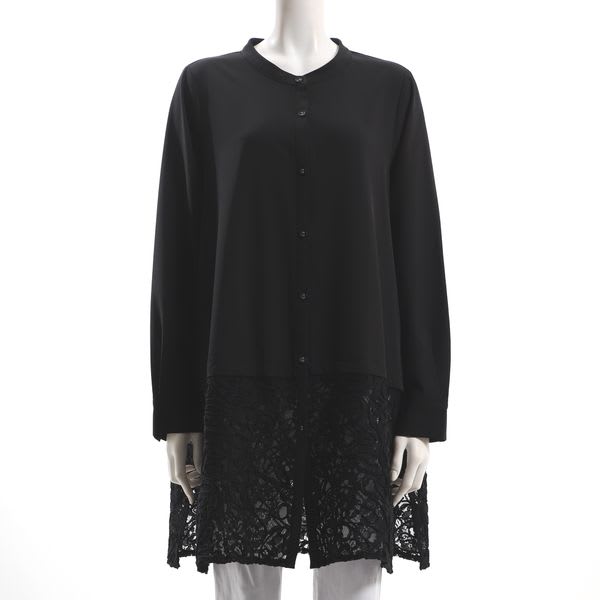 レース切り替えシャツチュニック