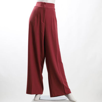 ストレッチツイルハイウエストワイドパンツ