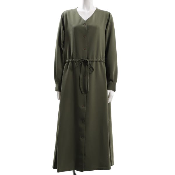 ドロストデザイン前開きワンピース