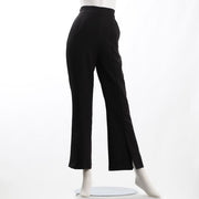 フロントスリット入りフレアパンツ