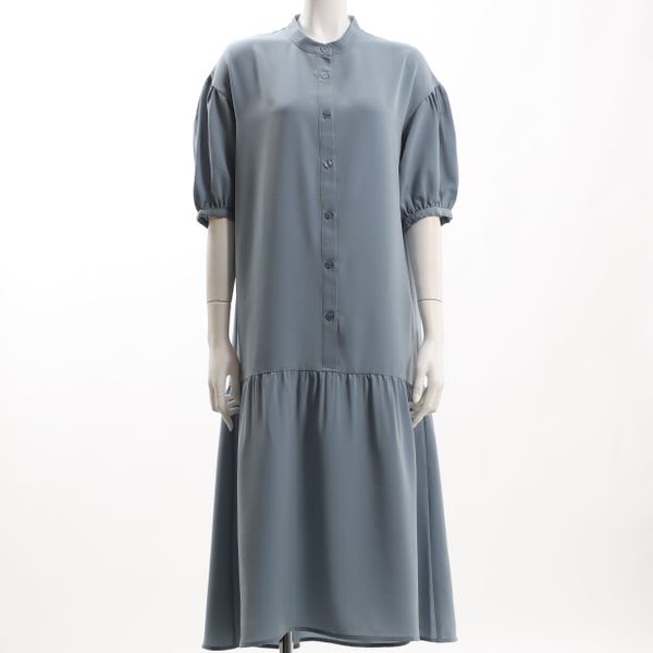 切り替えバンドカラーワンピース